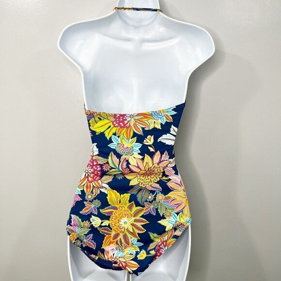 Bleu Rod Beattie Let The Sunshine In Bandeau One-Piece Swimsuit NWT Size 4 A2 - Picture 8 of 10